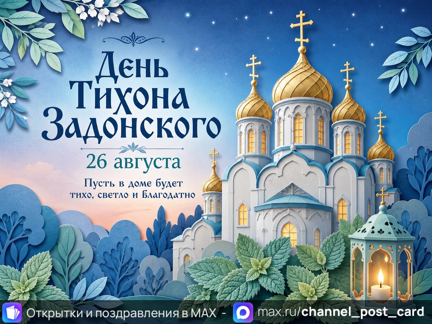 Открытка «День Тихона Задонского»