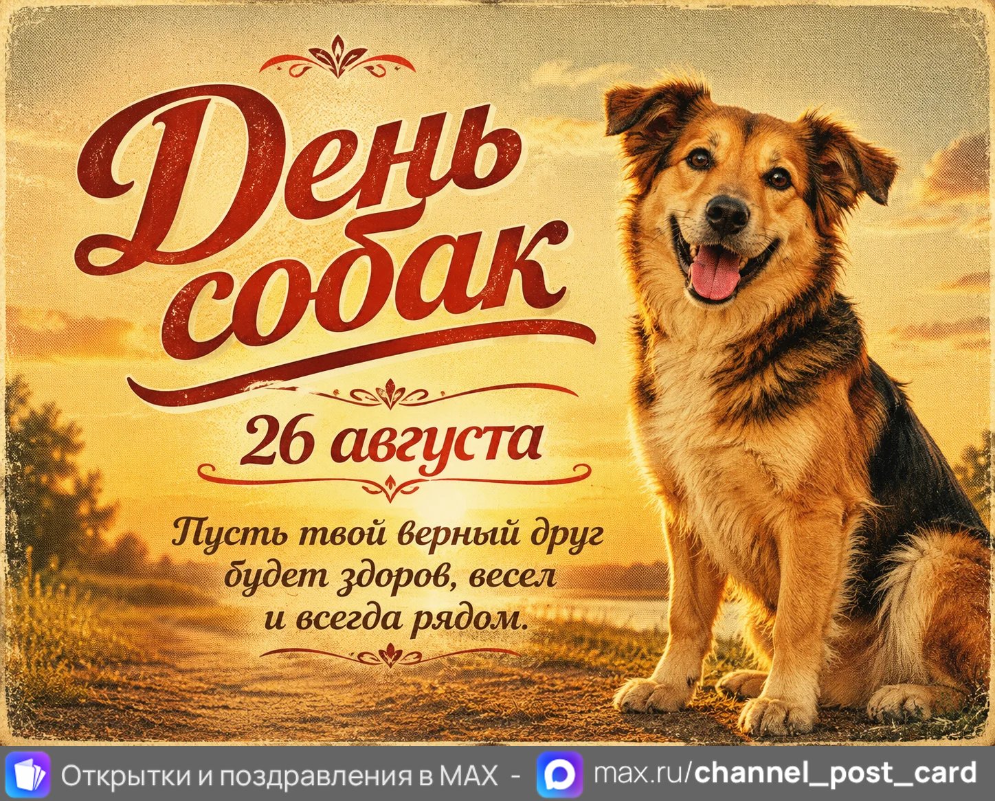 Открытка «День собак»
