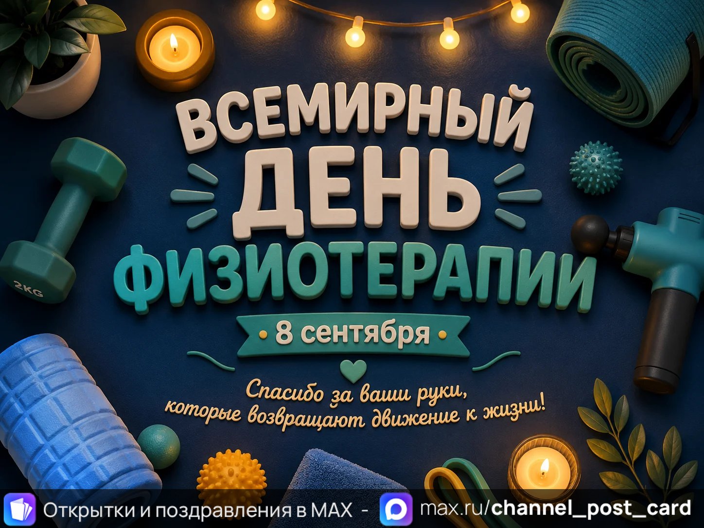 Открытка «Всемирный день физиотерапии»