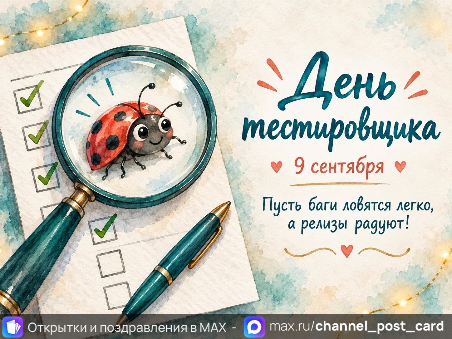 Открытка «День тестировщика»