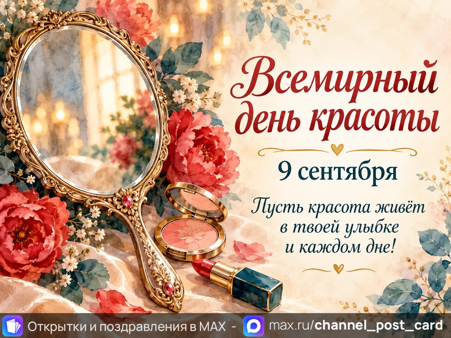 Открытка «Всемирный день красоты»