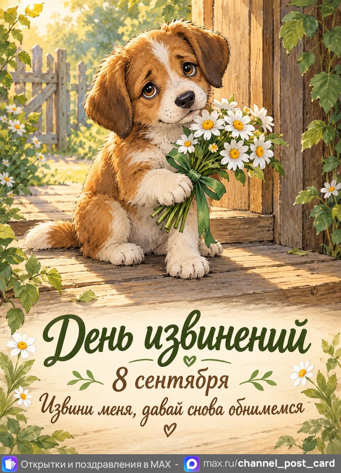 Открытка «День извинений»