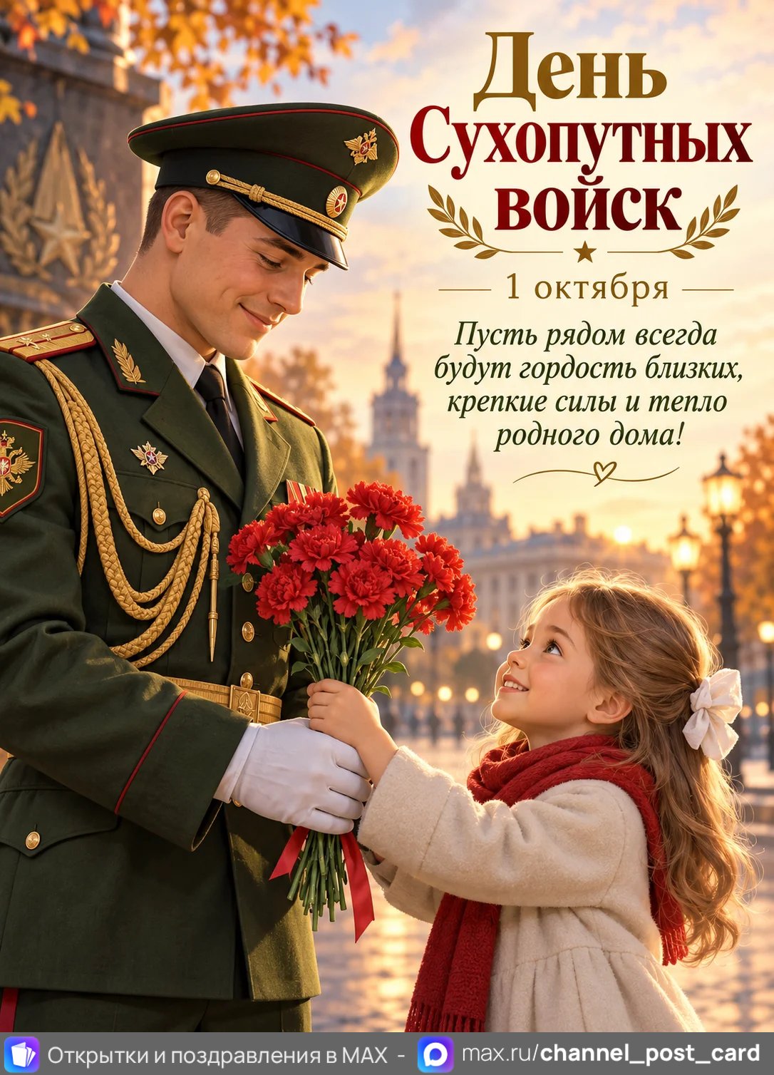 Открытка «С Днём Сухопутных Войск»