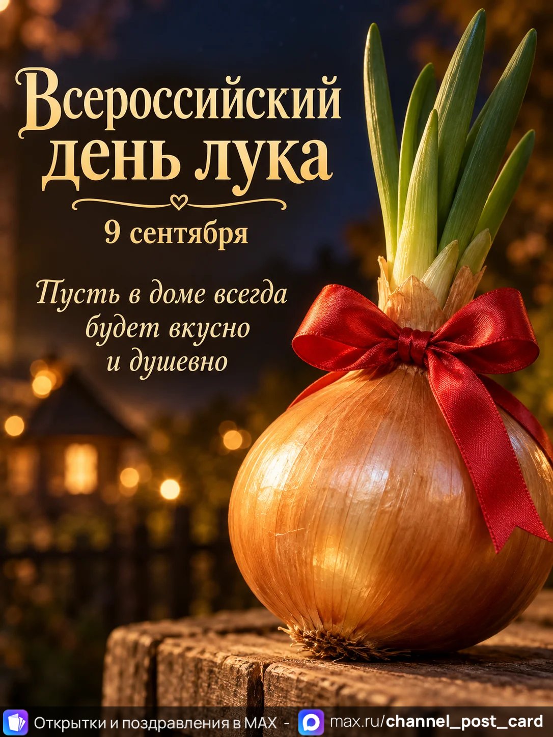 Открытка «Всероссийский День Лука»
