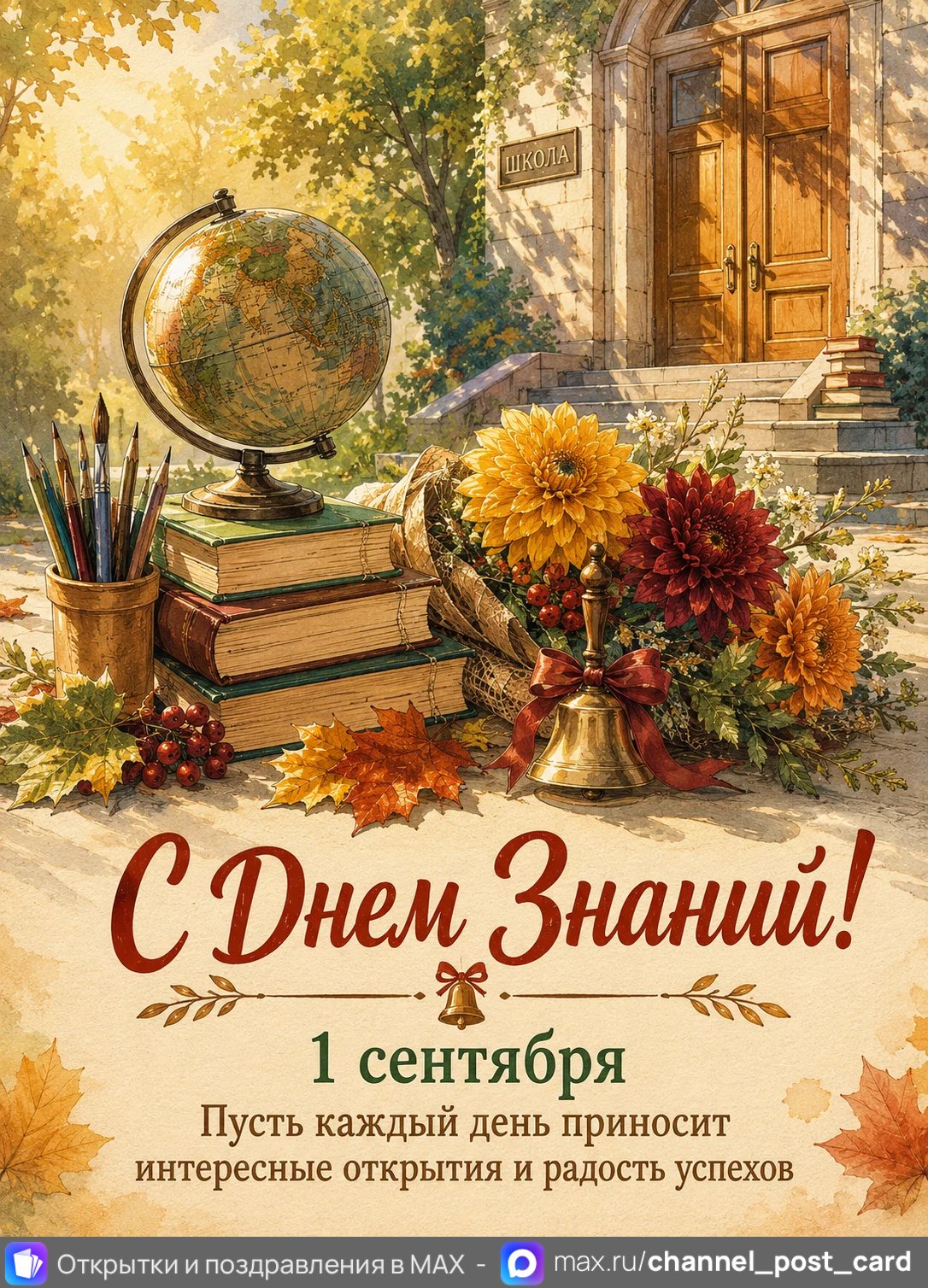 С днем знаний — открытка «День знаний»