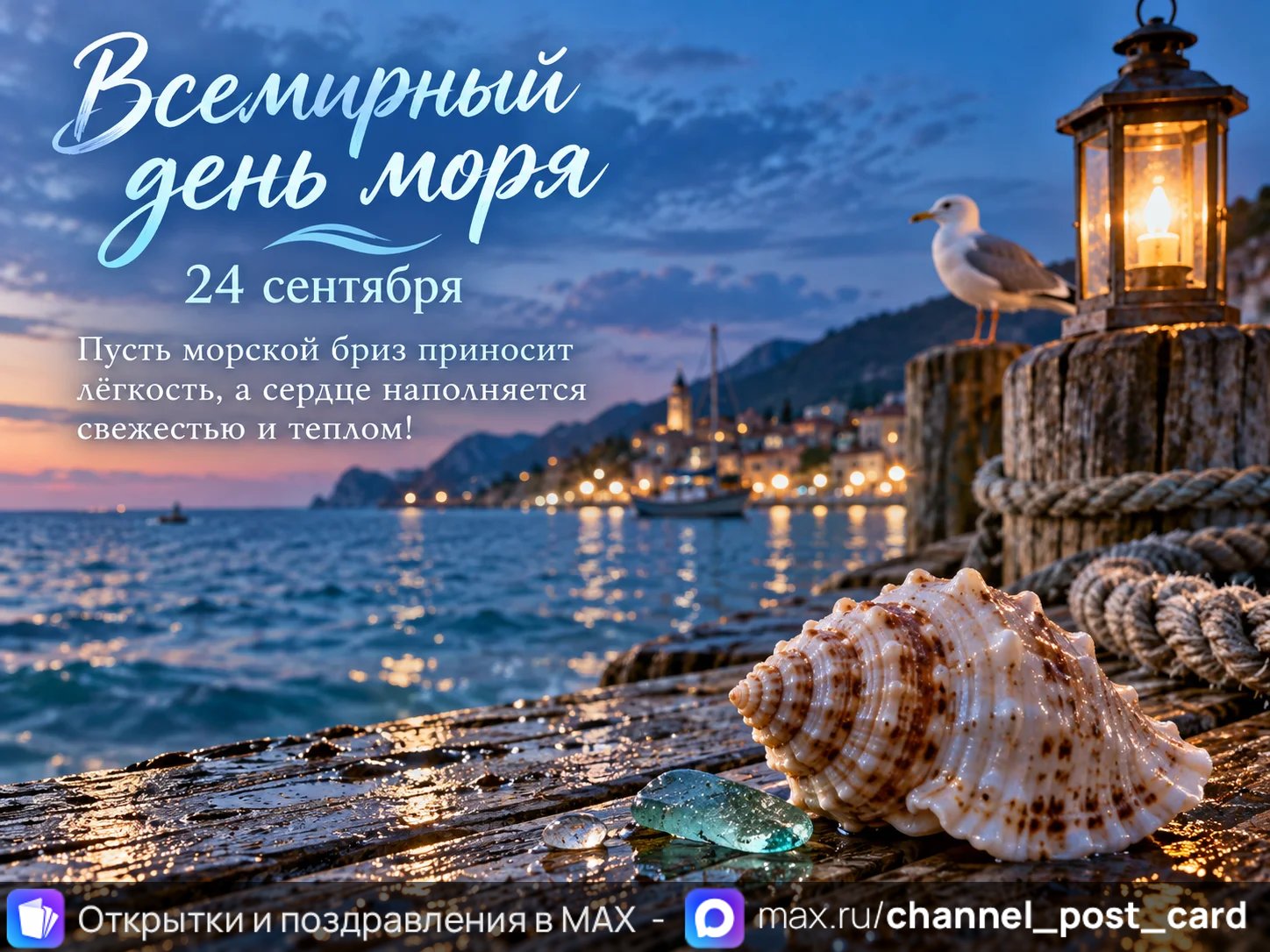 Открытка «Всемирный день моря»