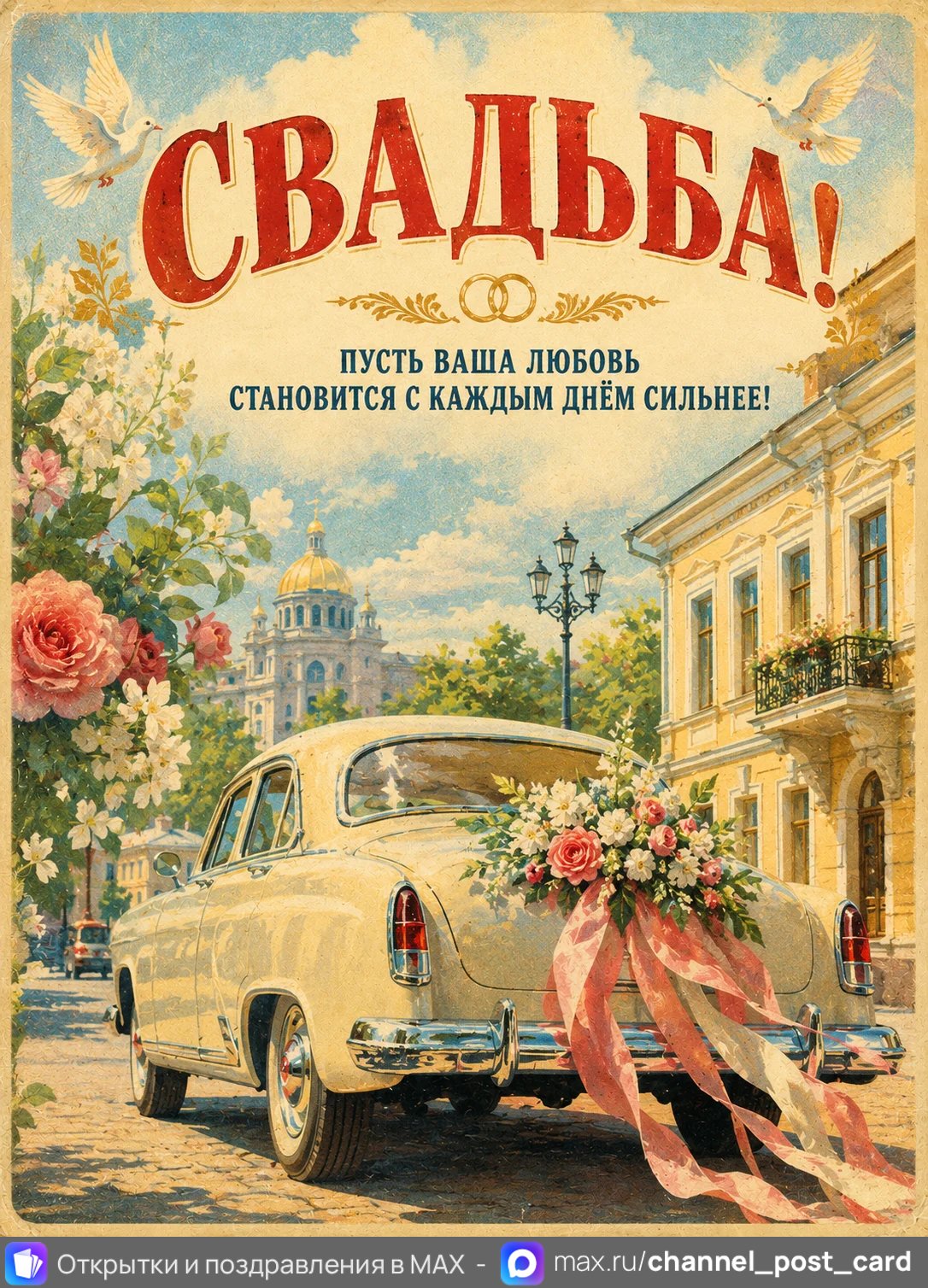 Открытка «Свадьба»