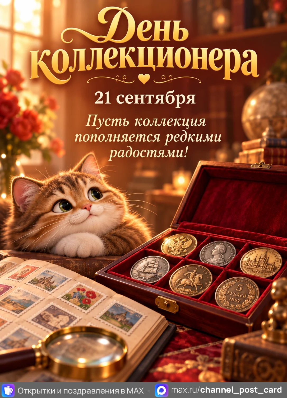 Открытка «День коллекционера»