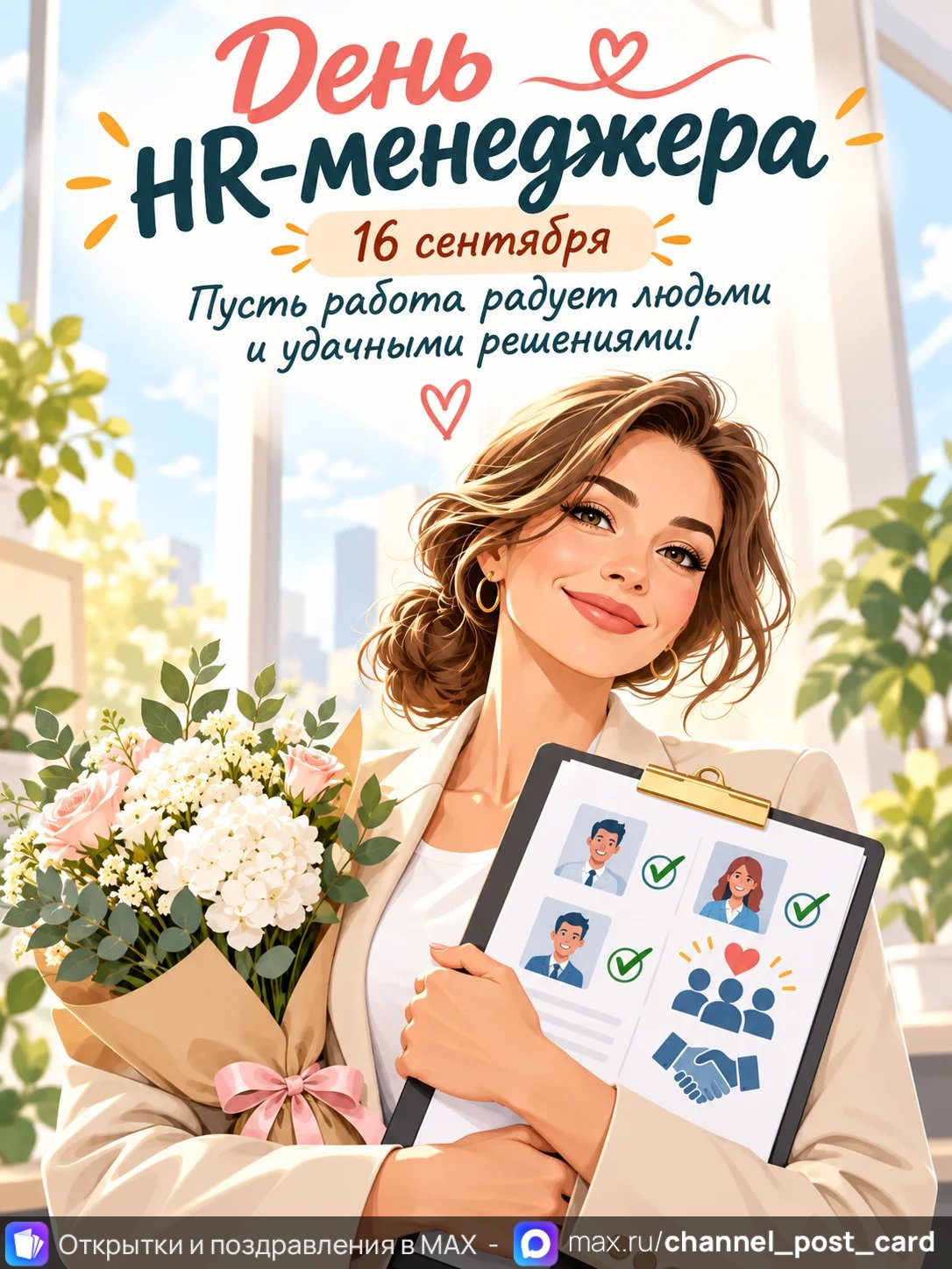 Открытка «День HR-менеджера»