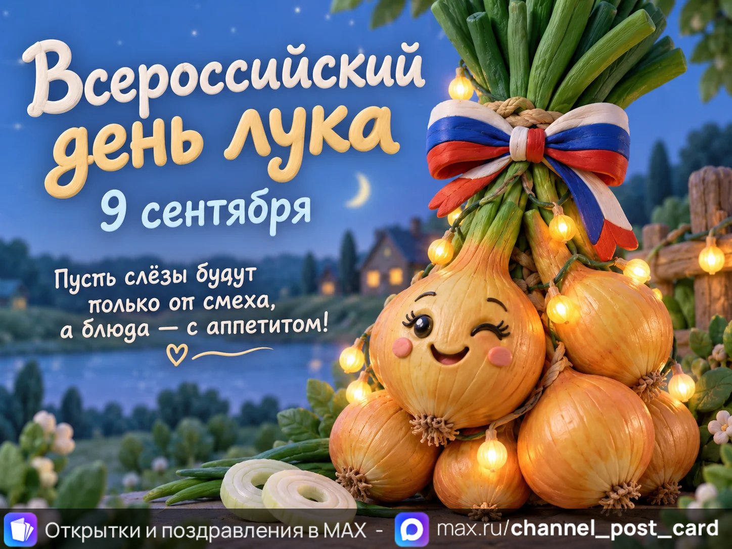 Открытка «Всероссийский День Лука»