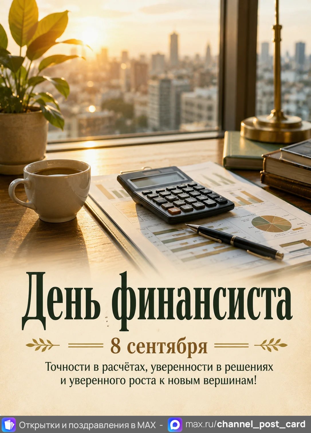 Открытка «День финансиста»