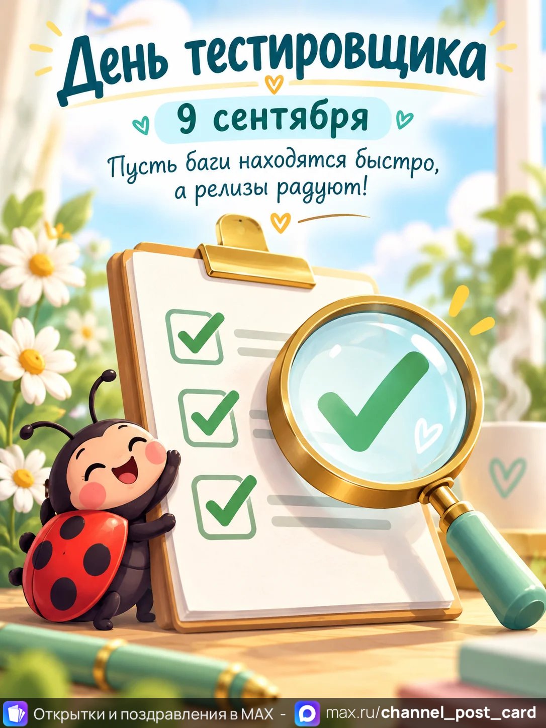 Открытка «День тестировщика»