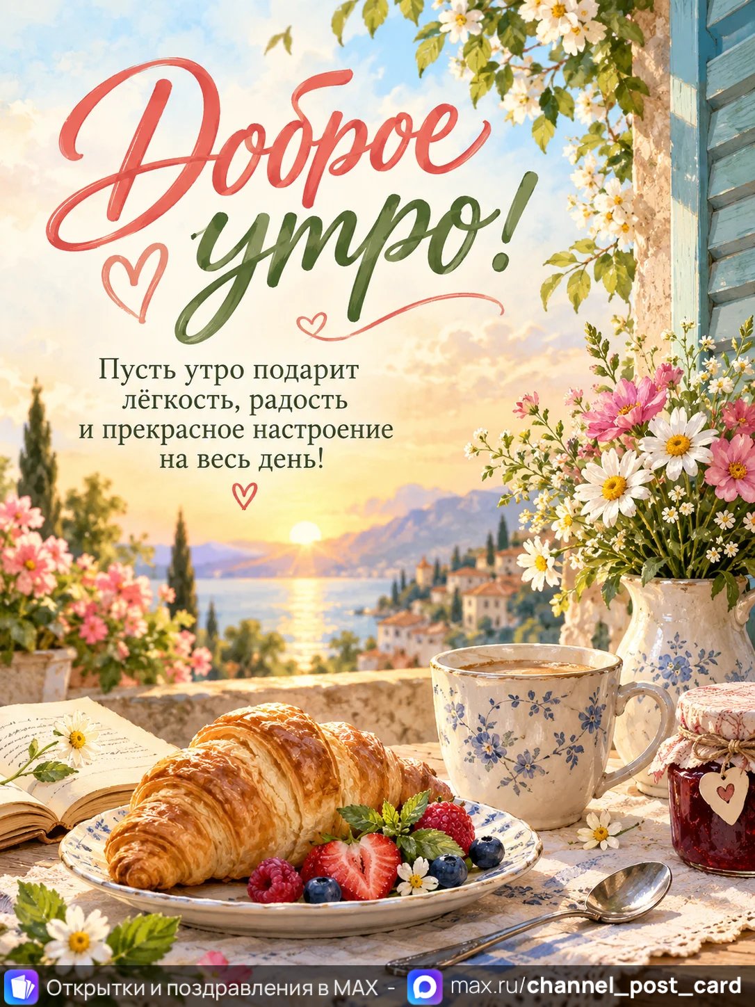 Открытка «Доброе утро»
