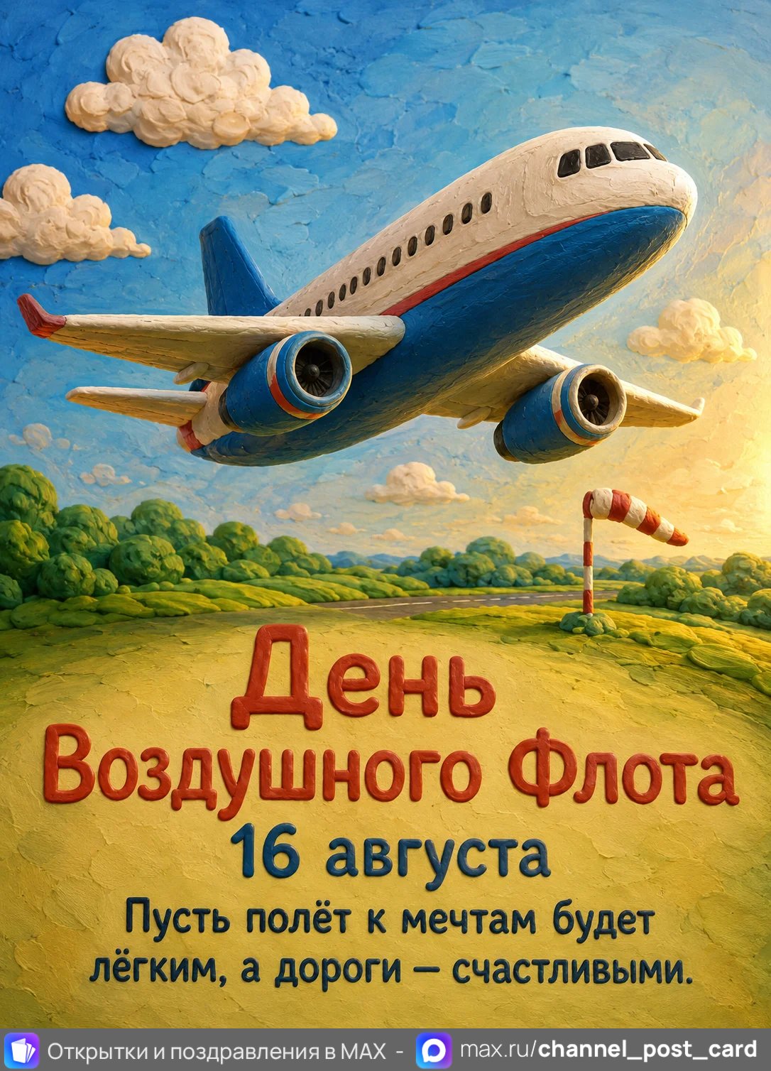 Открытка «День Воздушного Флота РФ» — День Воздушного Флота