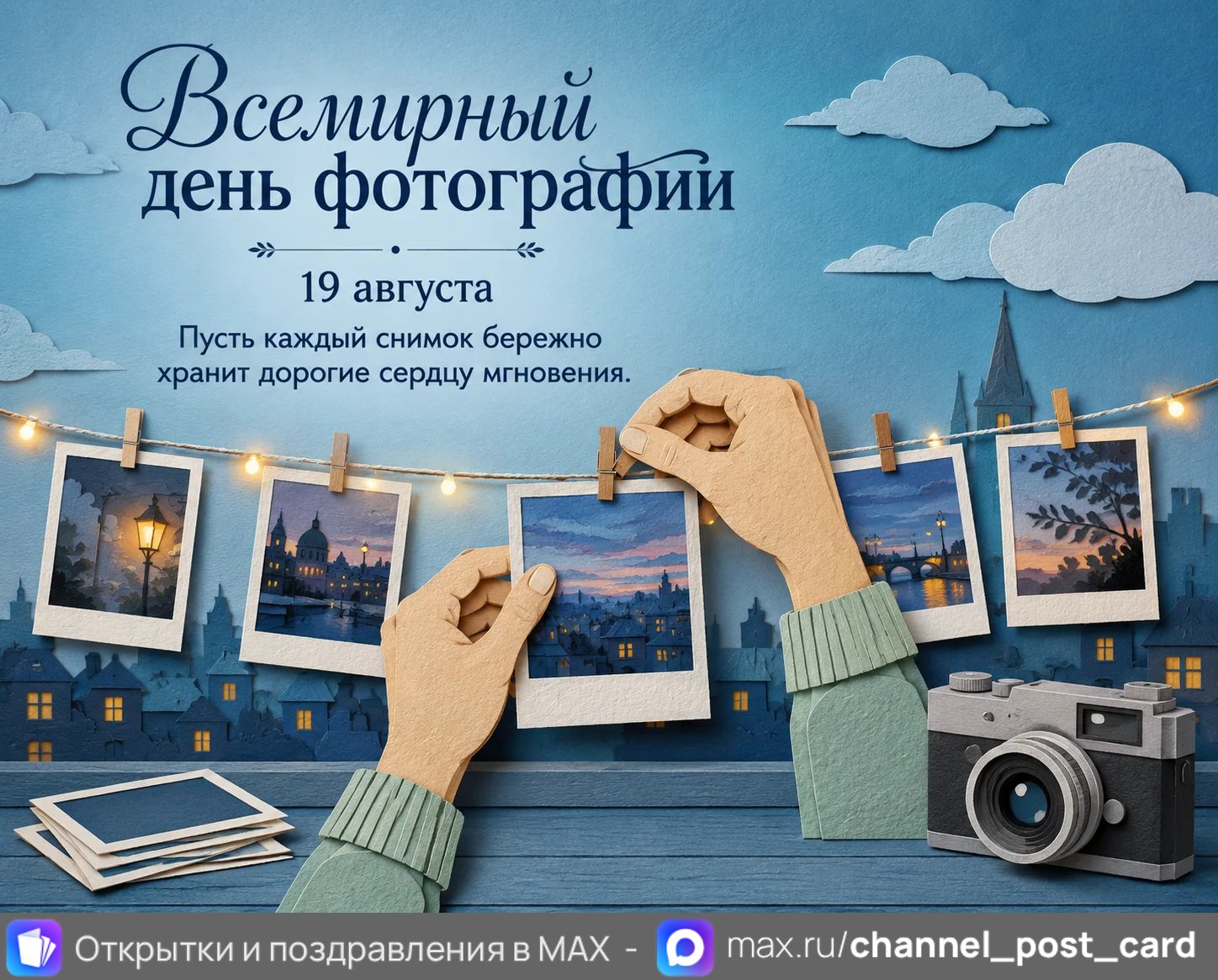 Всемирный день фотографии — открытка «Всемирный день фотографии»
