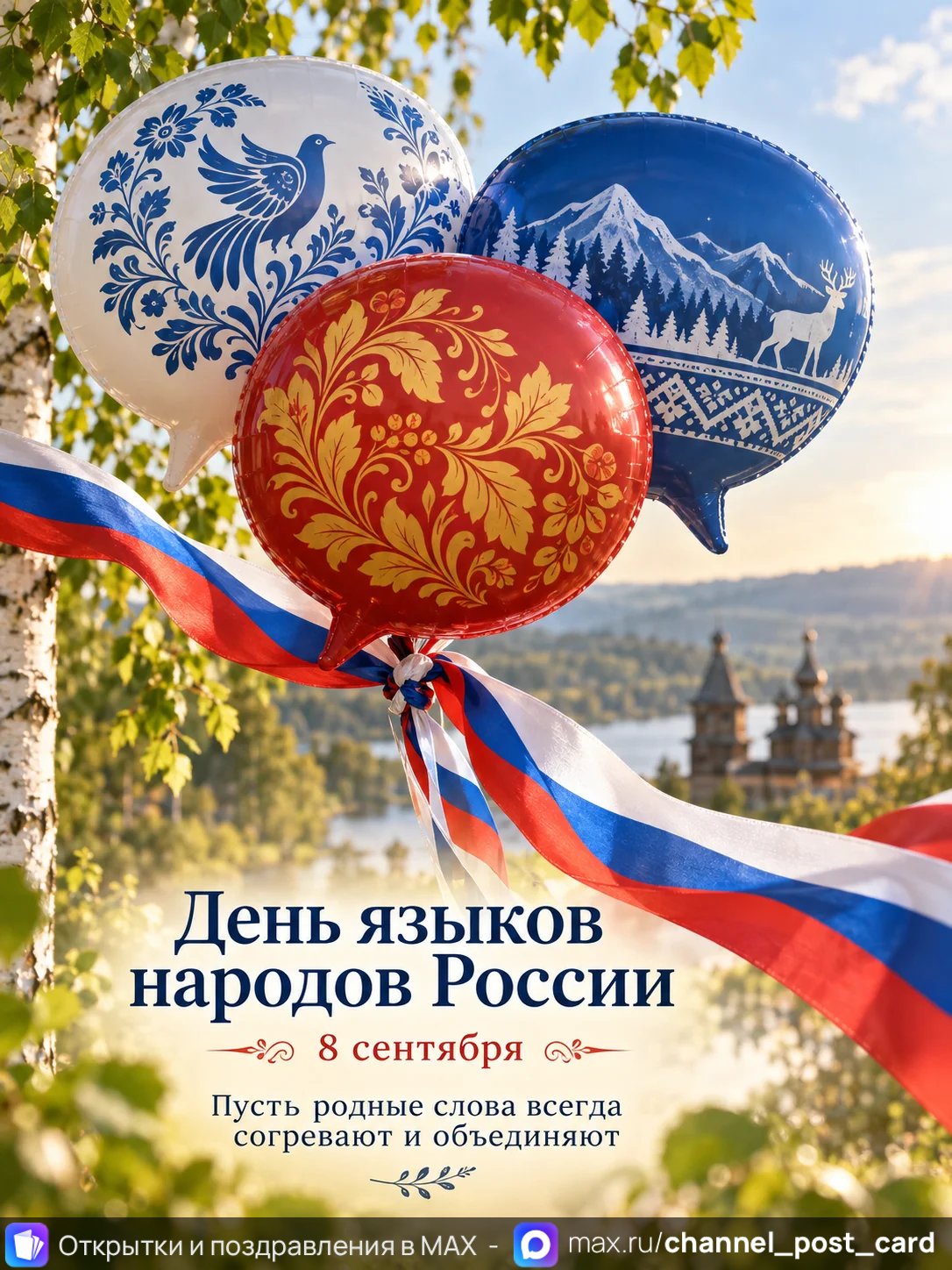 Открытка «День языков народов России»