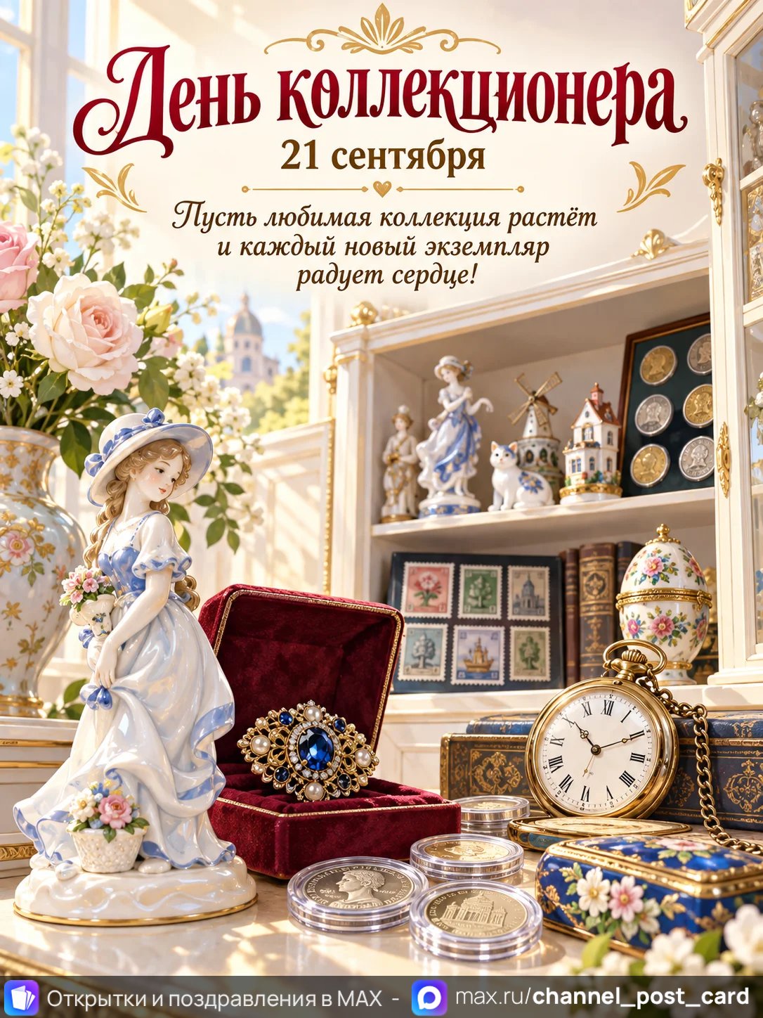 Открытка «С Днем Коллекционера»
