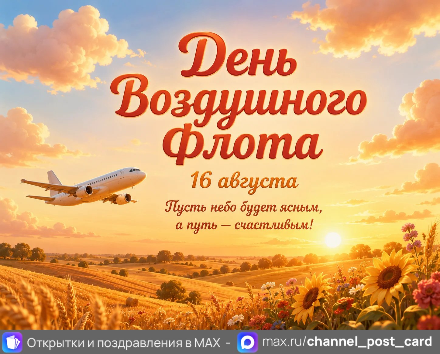 Открытка «День воздушного флота»