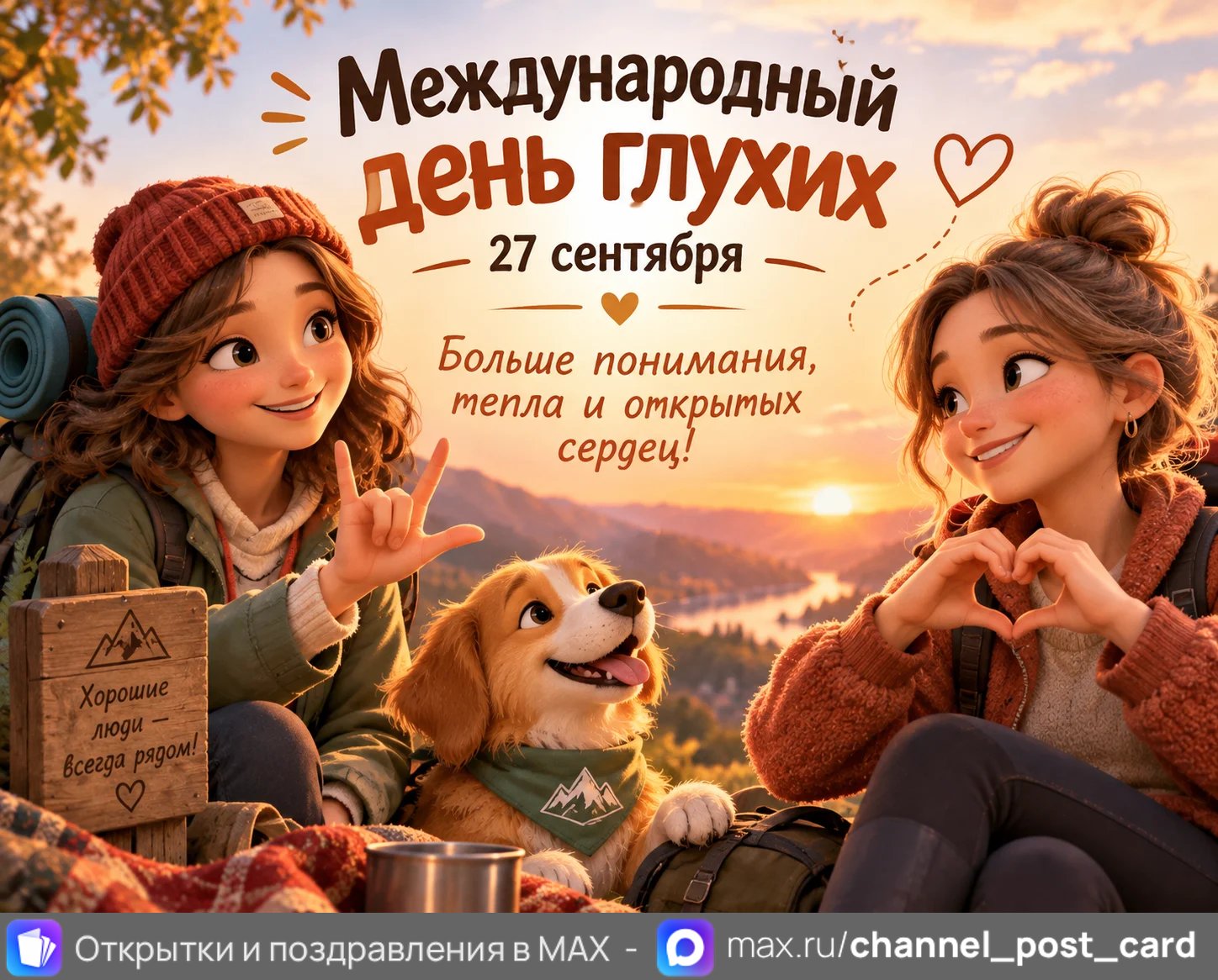 Открытка «С Международным Днем Глухих»