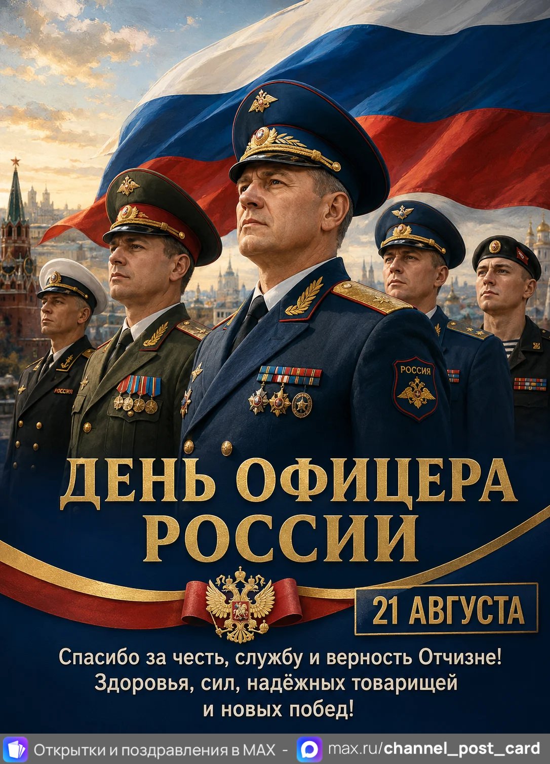 День Офицера России — открытка «День офицера России»