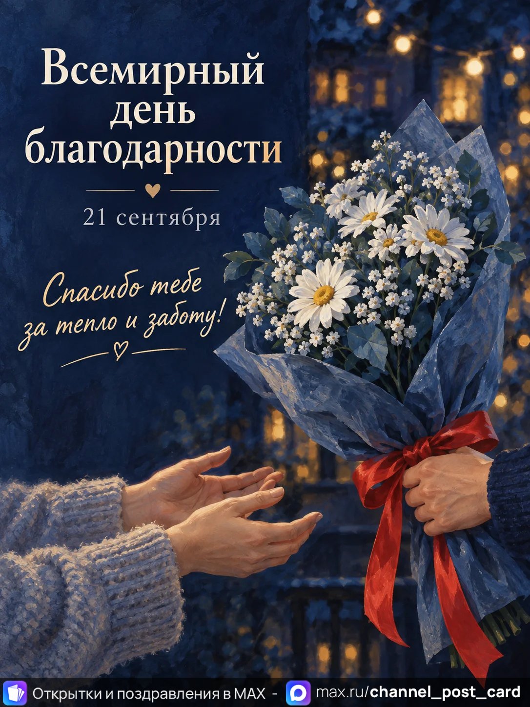Открытка «Всемирный день благодарности»