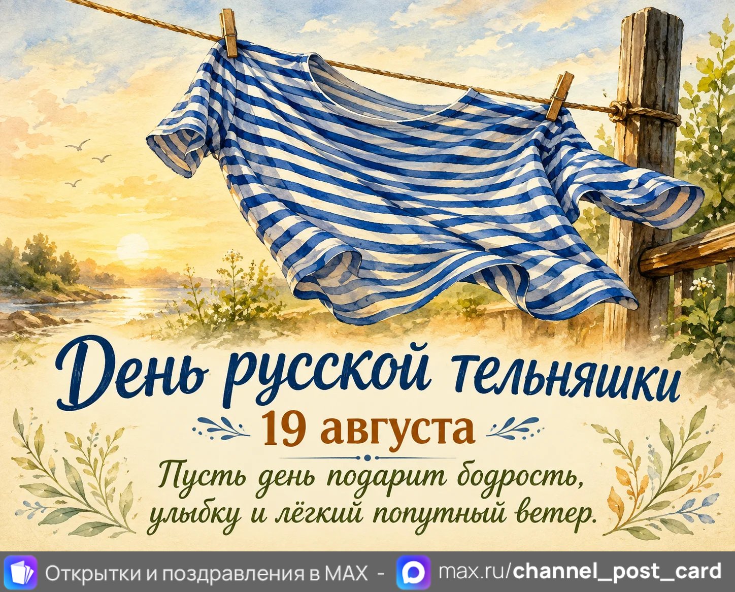 Открытка «День Русской Тельняшки»