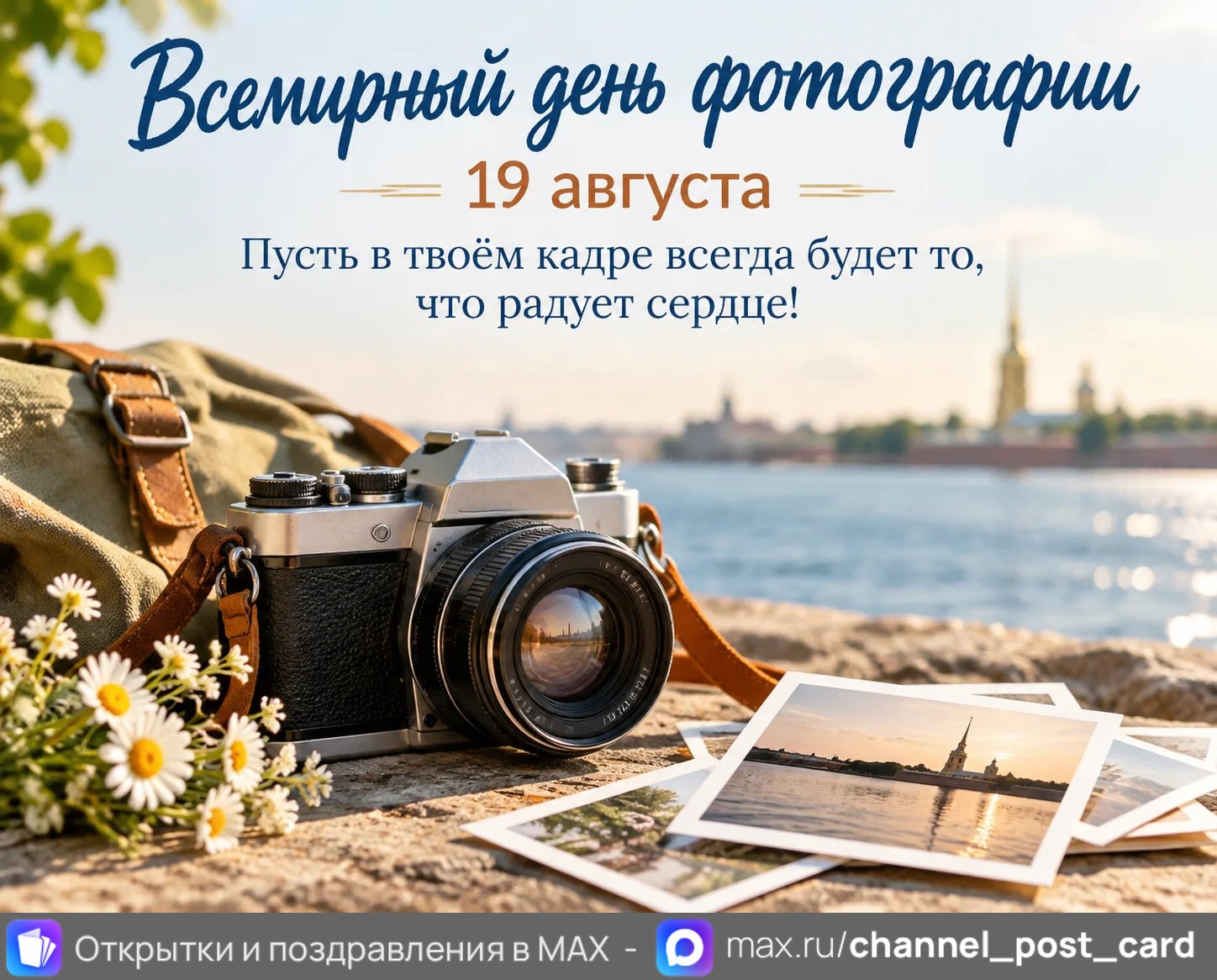 Всемирный день фотографии — открытка «Всемирный день фотографии»