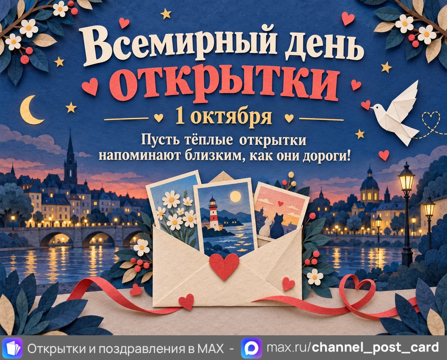 Открытка «С Днем открытки»