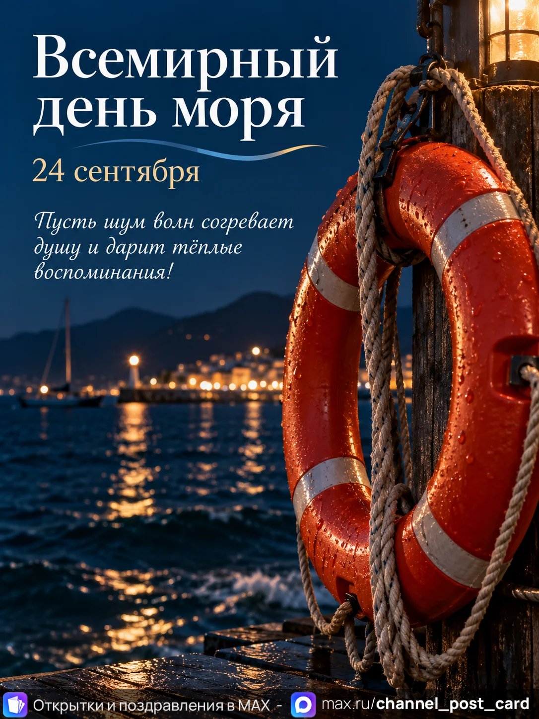 Открытка «Всемирный день моря»