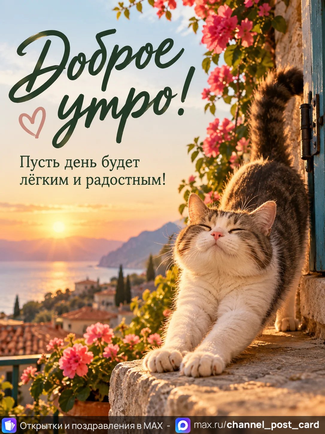 Открытка «Доброе утро»