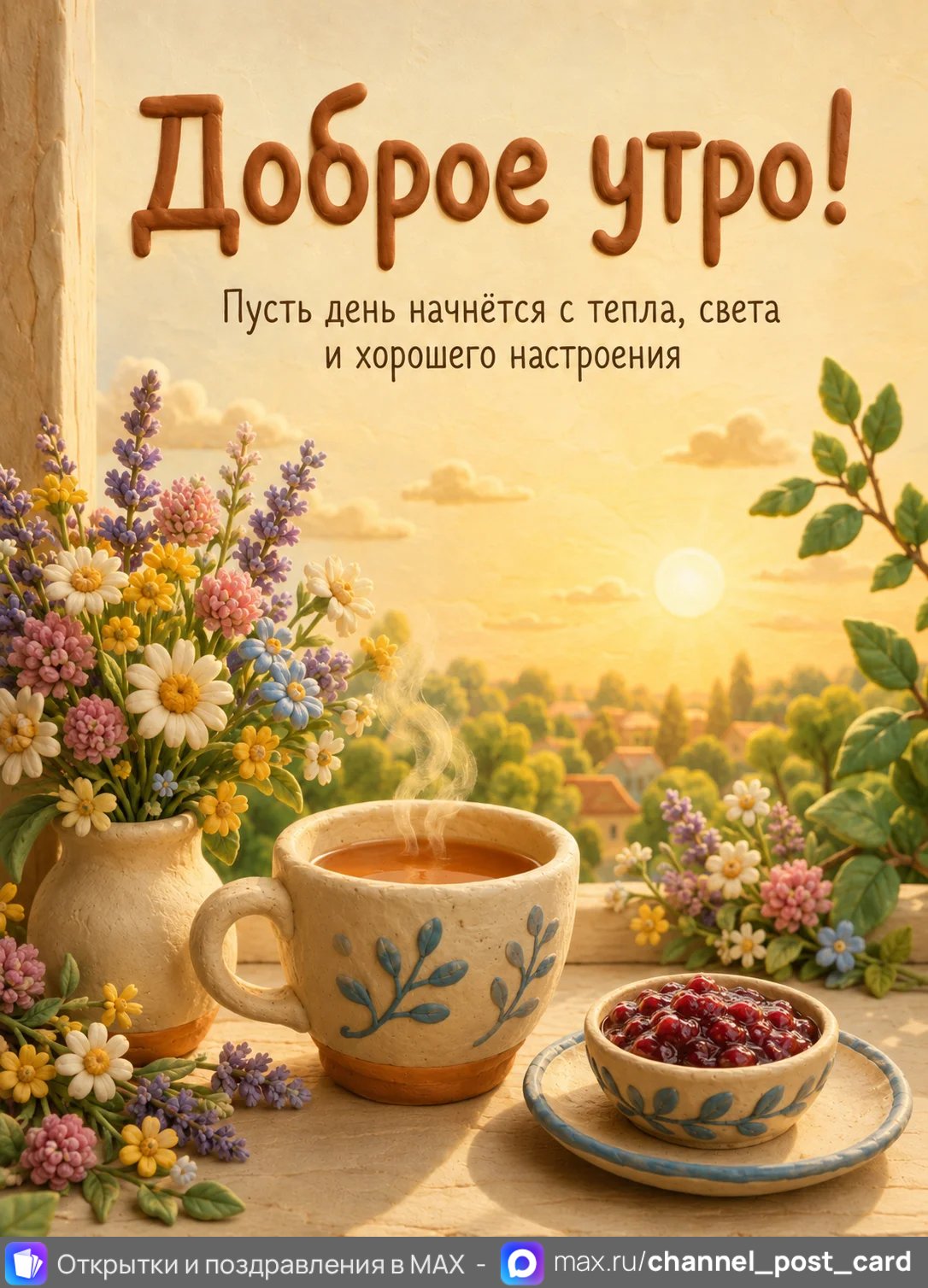 Открытка «Доброе утро»