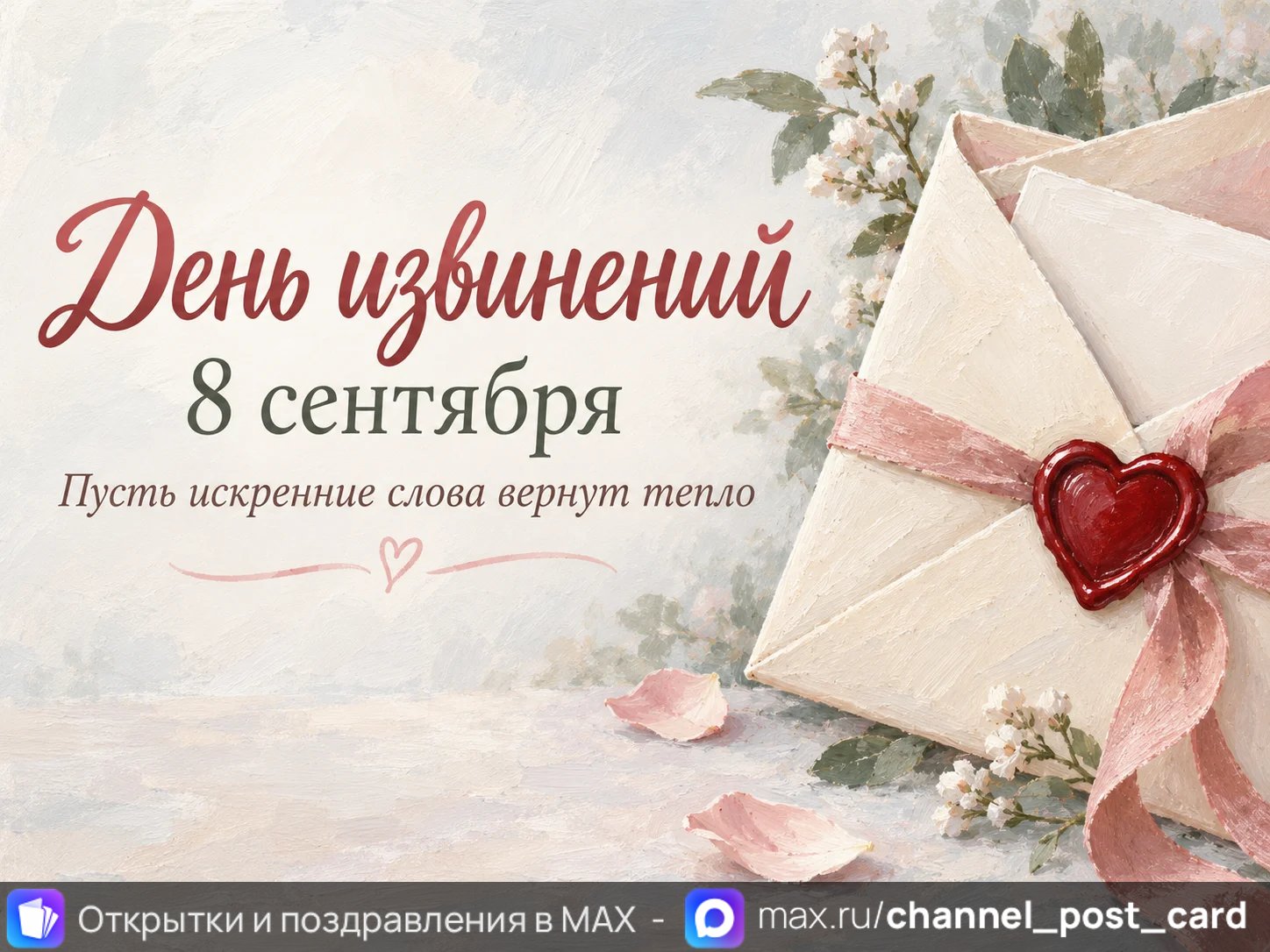 Открытка «День извинений»