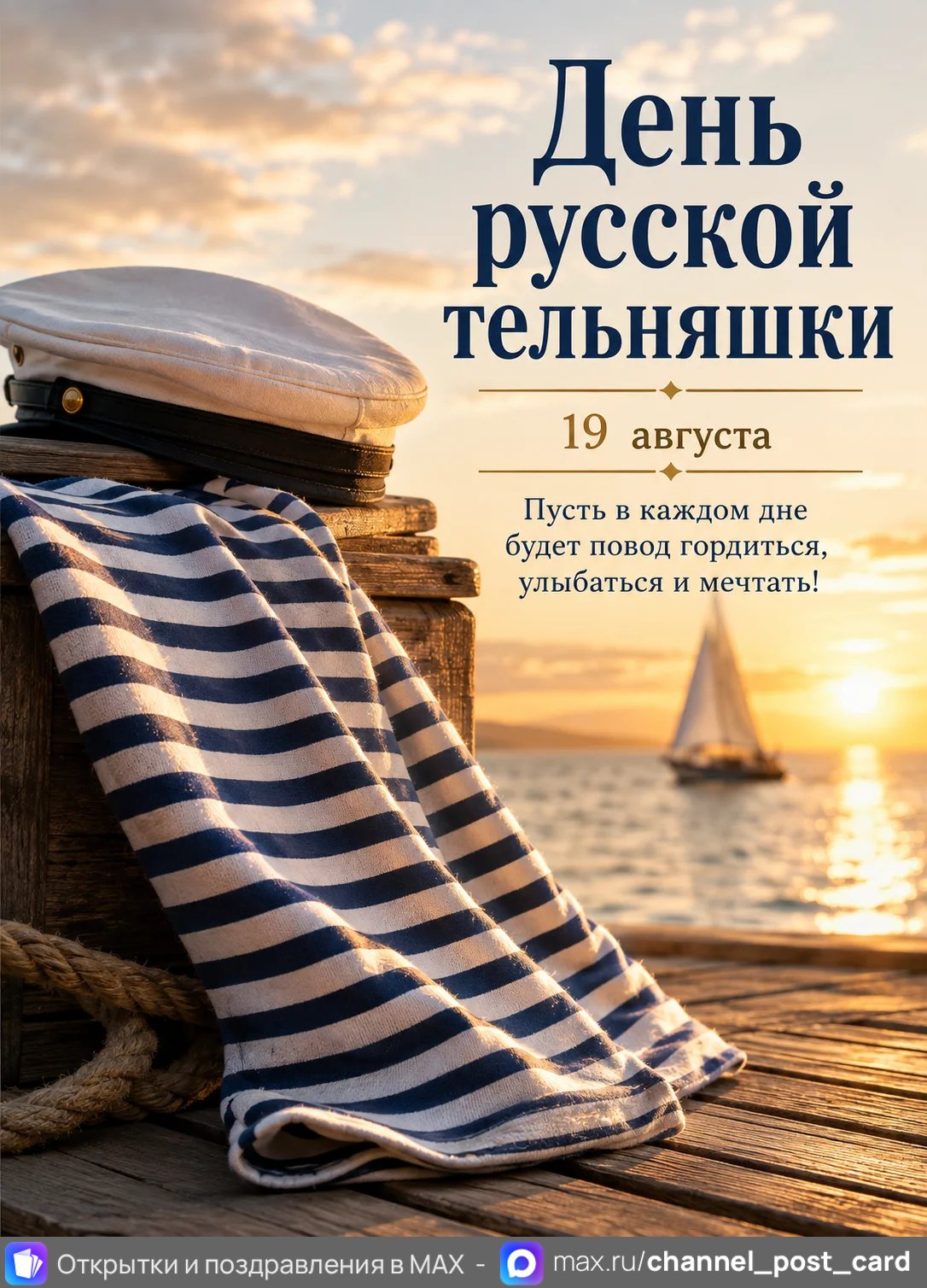 Открытка «День Русской Тельняшки»