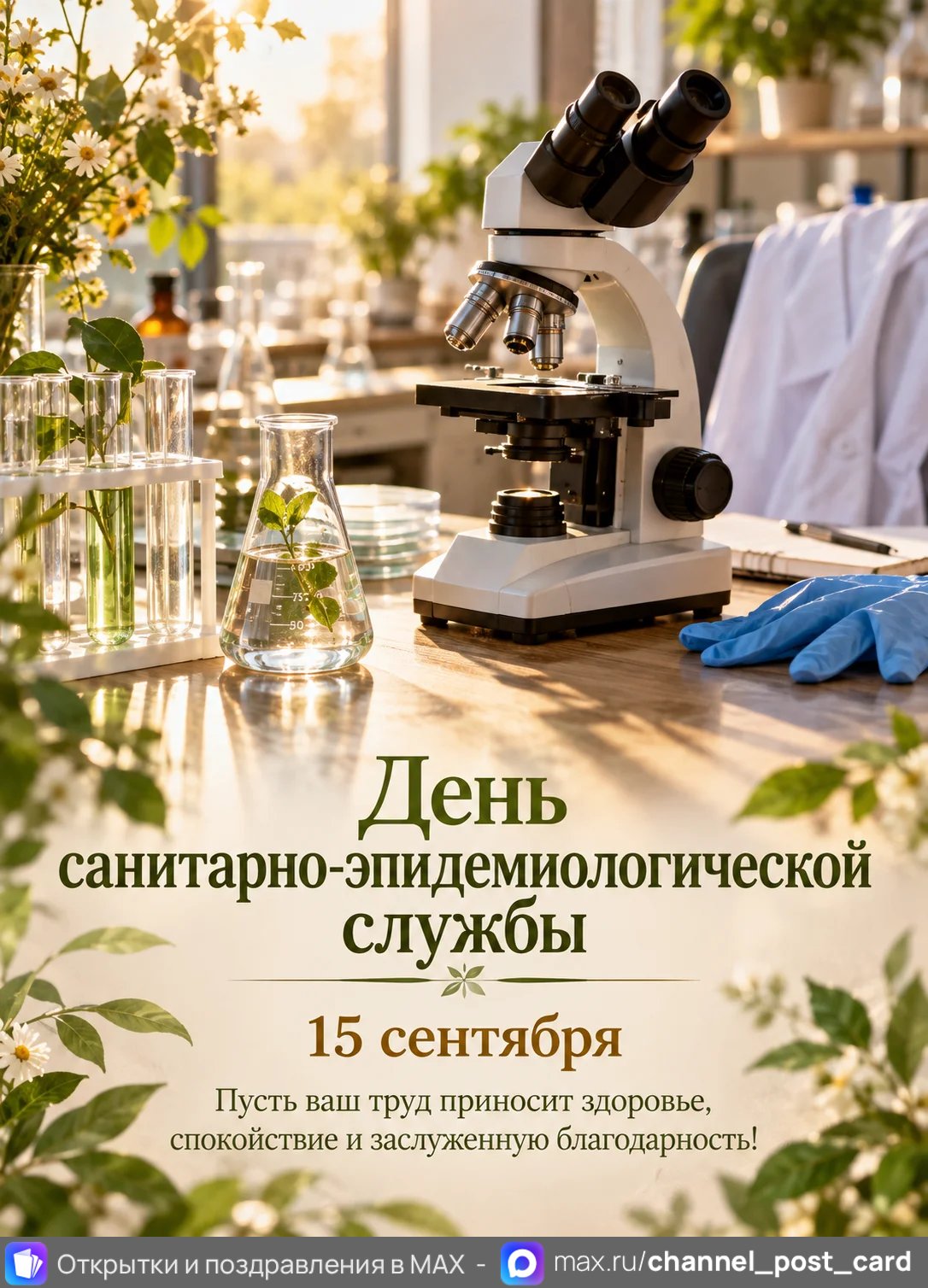 Открытка «День Санитарно-эпидемиологической службы»