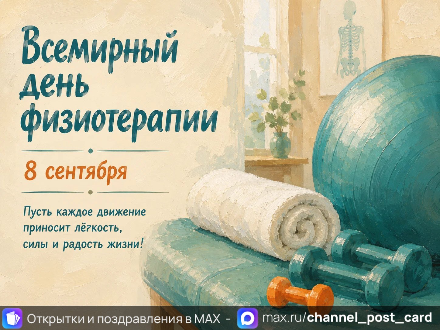 Открытка «Всемирный день физиотерапии»