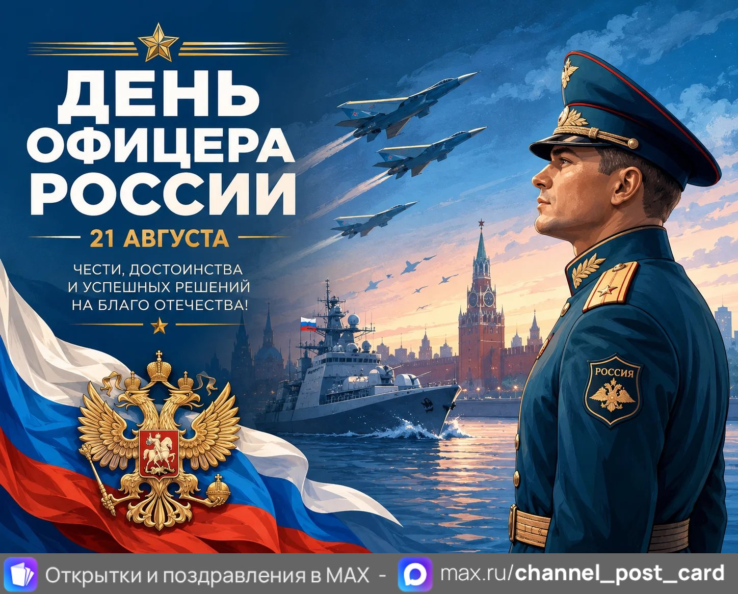 День Офицера России — открытка «День офицера России»