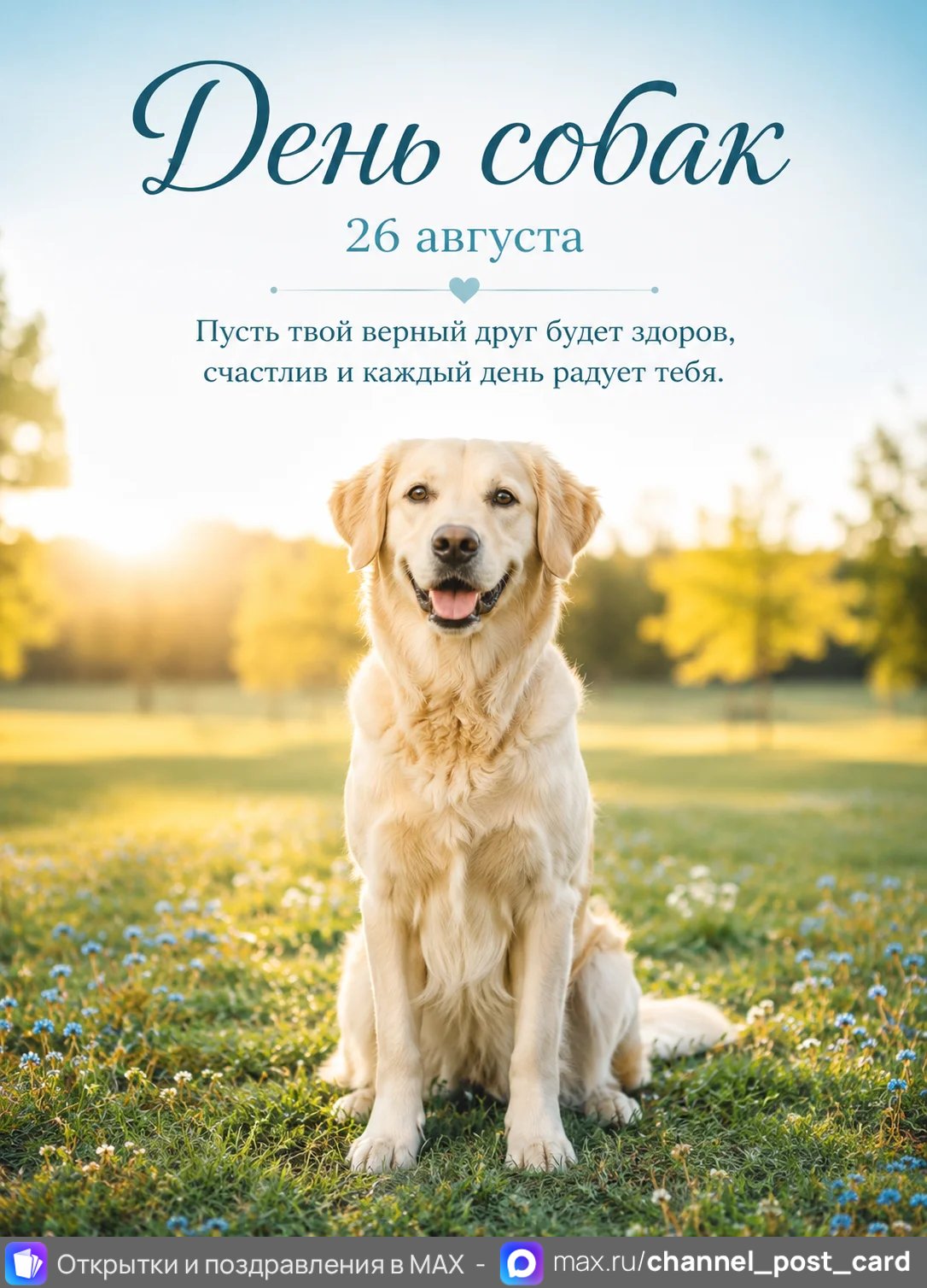 Открытка «День собак»