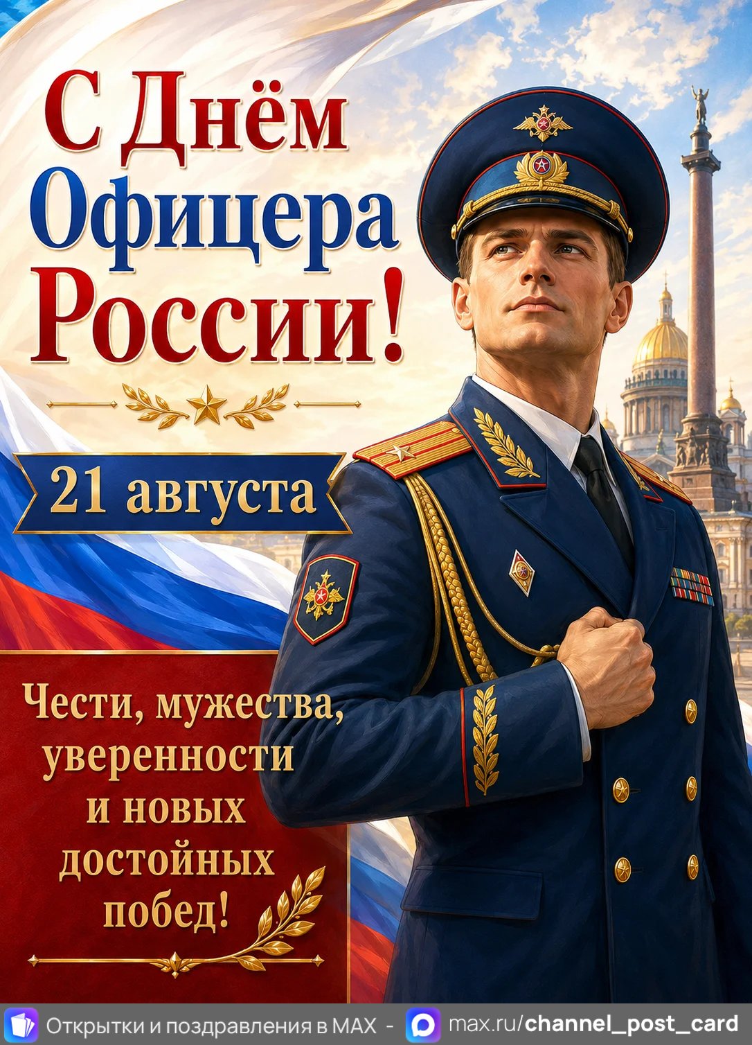 День Офицера России — открытка «День офицера России»