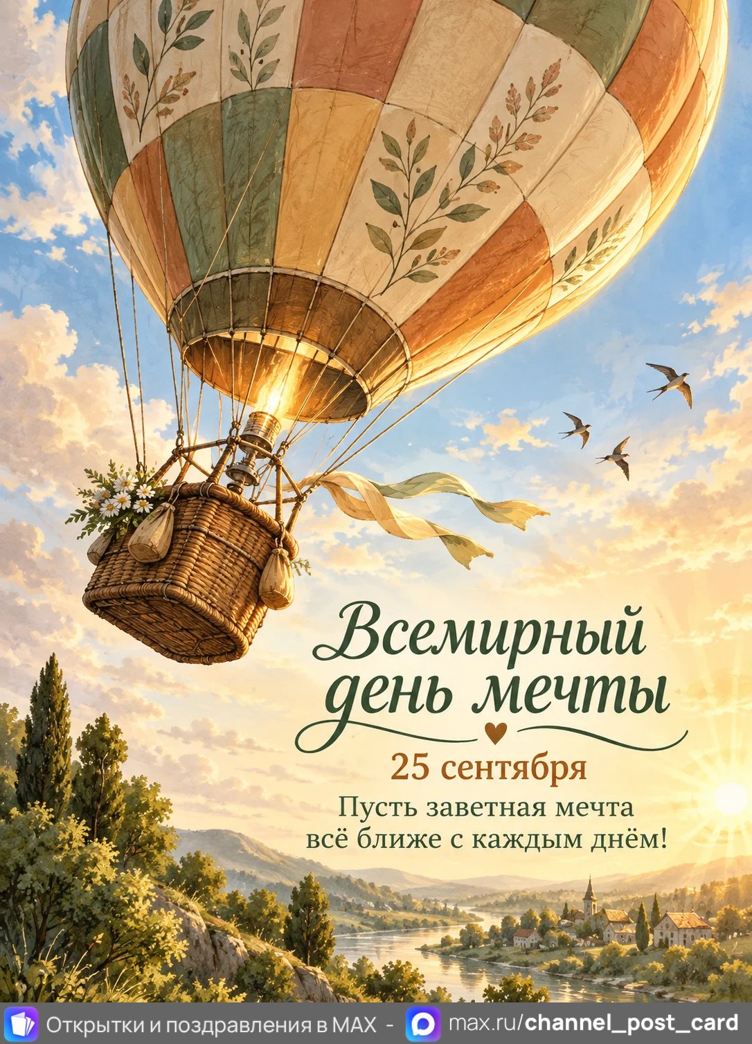 Открытка «С Всемирным днем мечты»