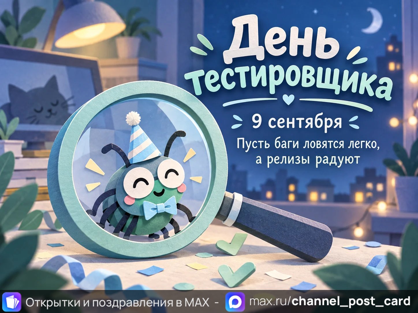 Открытка «День тестировщика»