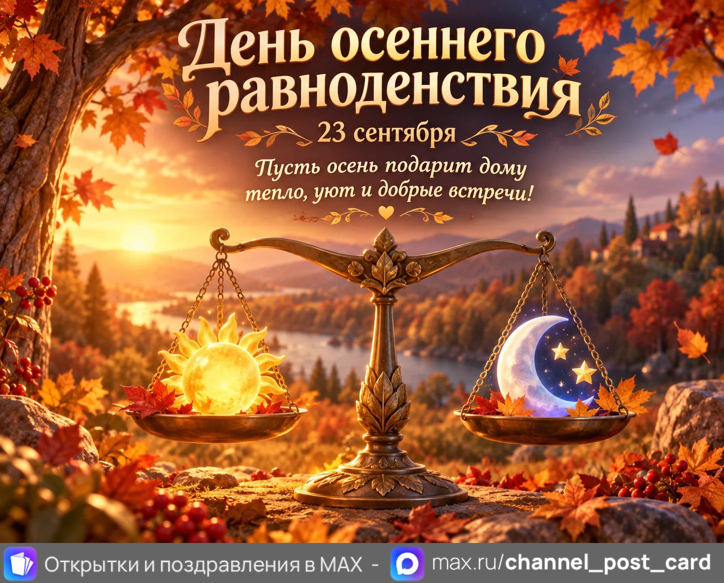 Открытка «С Днём осеннего равноденствия»
