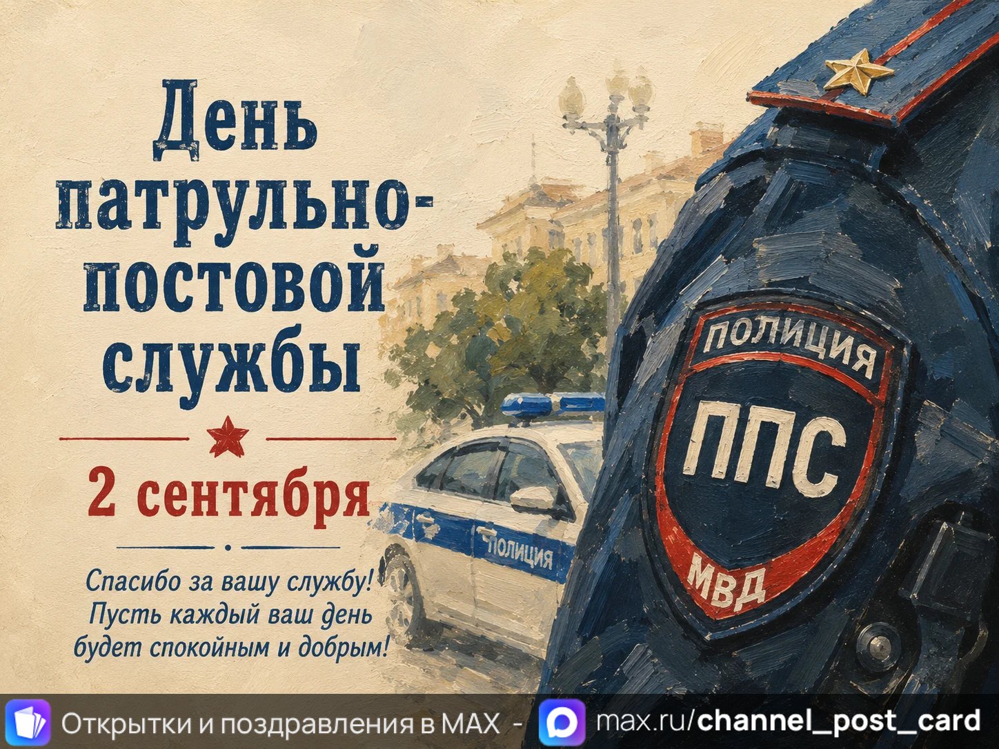 День ППС — открытка «День патрульно-постовой службы»