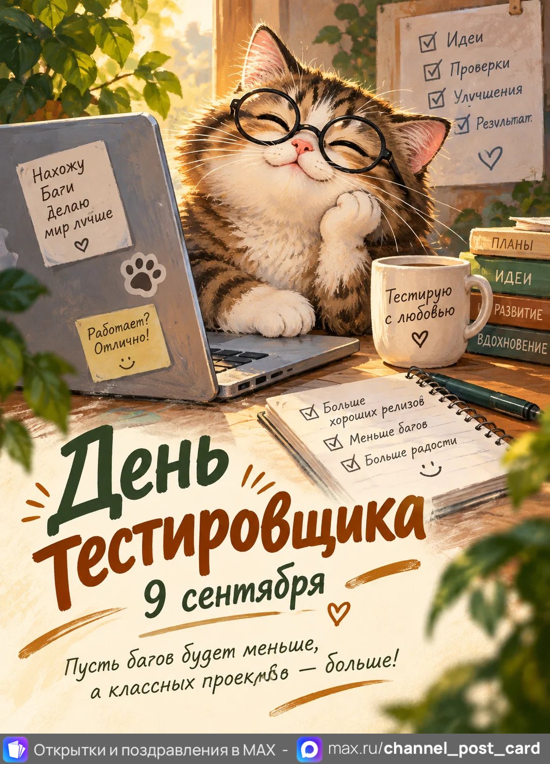 Открытка «День тестировщика»