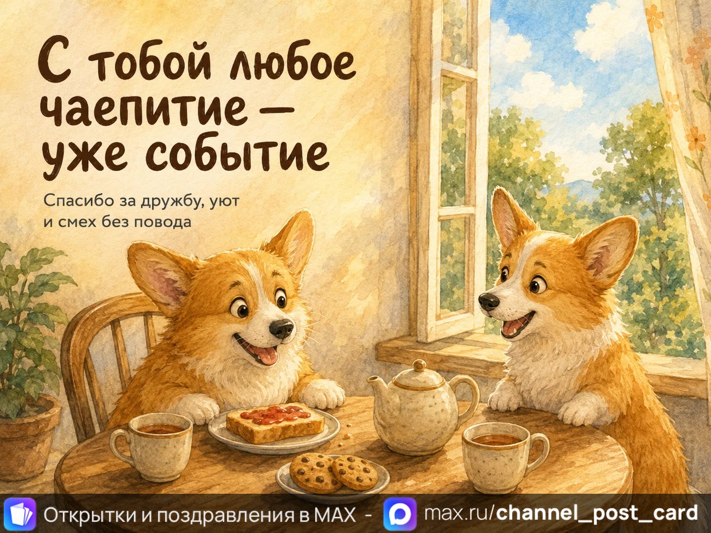 Открытка «Дружба»