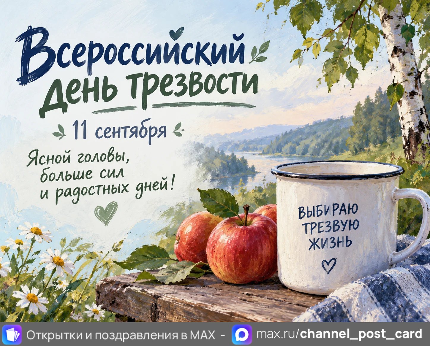Открытка «День трезвости»